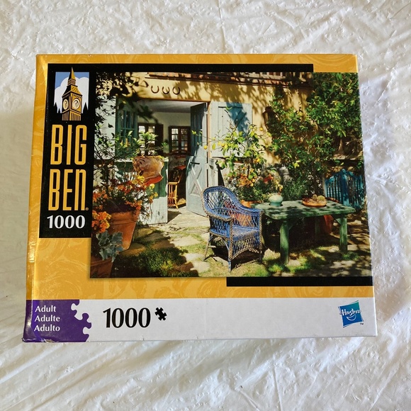 Big Ben 1000 “Patio in the Morning Sun” Puzzle New in Box - Picture 1 of 3
